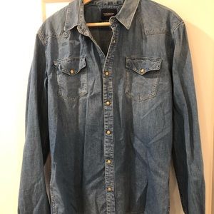 Mens Scotch and Soda denim button down size xl